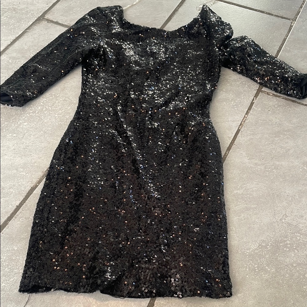 Black Sequin Dress